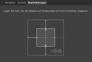 Constraints panel